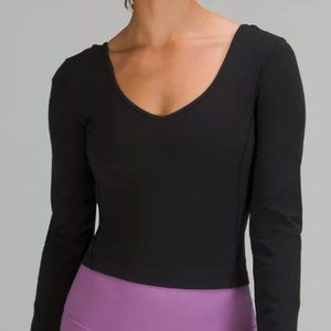 lululemon Align Long Sleeve Shirt Black Size 2